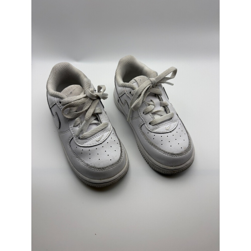 Nike Air Force 1 Low Toddler Sneakers White Leather 314194-117 Size 7C